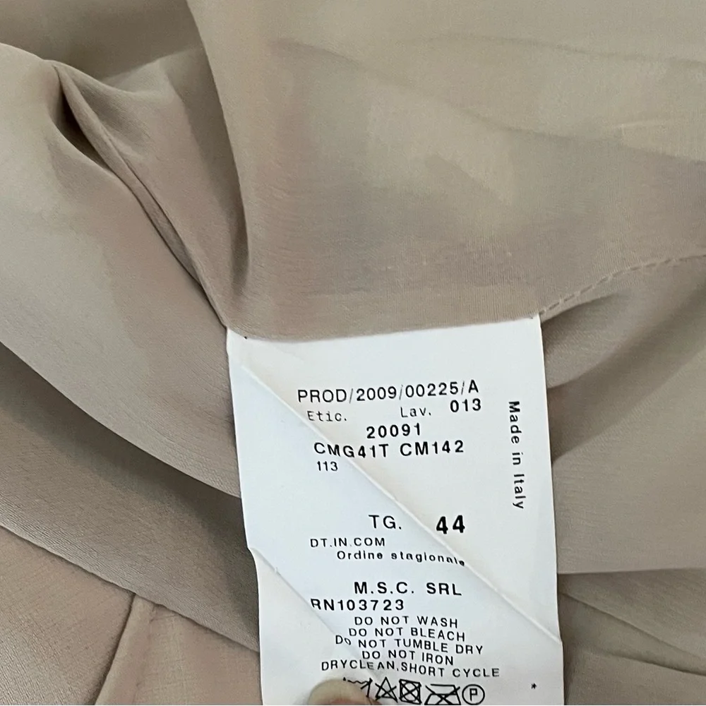 Armani Floral Champagne & Beige Patterned Jacket Sz 44 - Picture 5 of 7